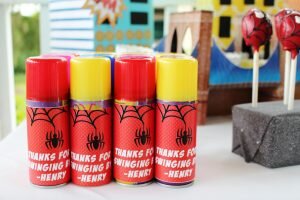 spiderman birthday party favors