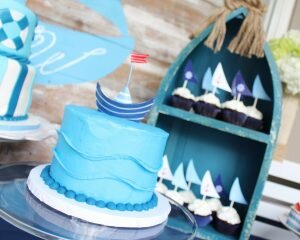 nautical party ideas and nautical smash cake